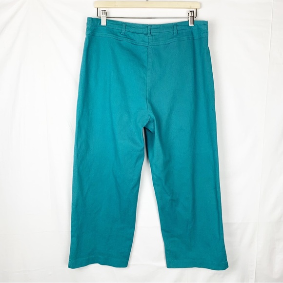 Orvis Stretch Twill Cropped Cotton Pants Wider Leg size 12 - Picture 2 of 6